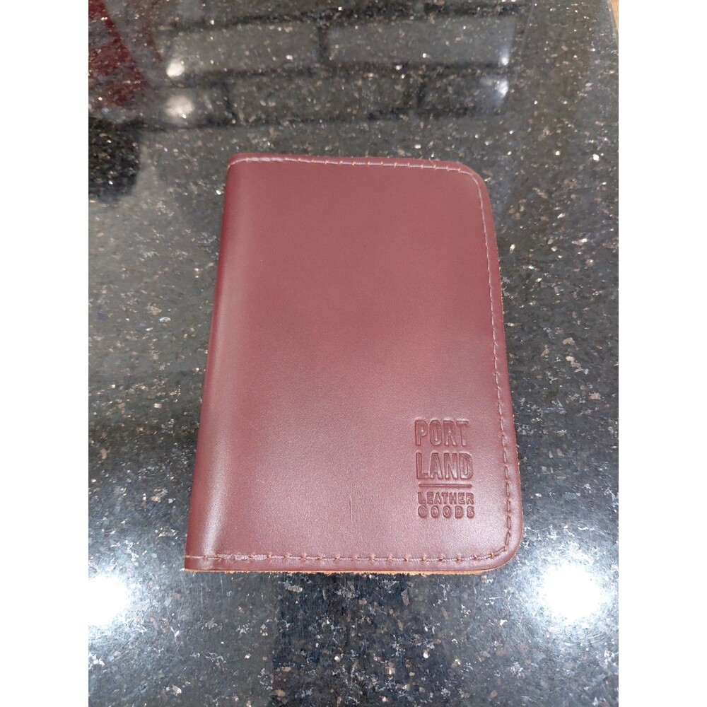 Portland Leather Goods Modern Passport Holder Cognac Leather